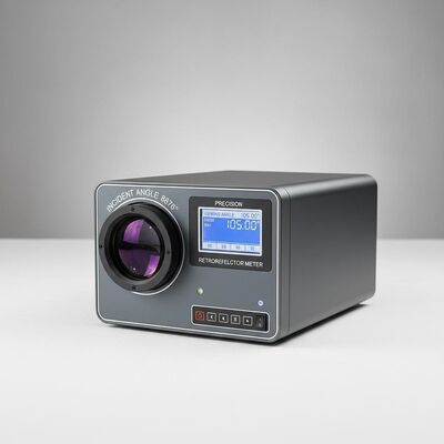 Alat Pengukur Retroreflektor dengan sudut insiden 8876 derajat dan volume keseluruhan 700mm X 135mm X 115mm serta sudut pandang 105 derajat alat ukur presisi