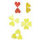 PVC PET Acrylic Reflektif Stiker Stiker Merah Kuning Putih